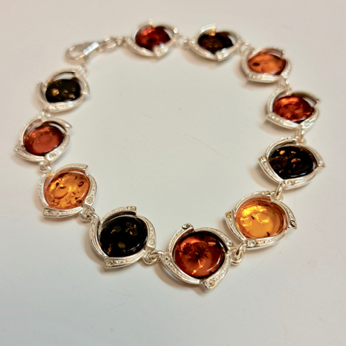 HWG-2322 Bracelet, Round Multi-Color with Tiny Crystals at Hunter Wolff Gallery